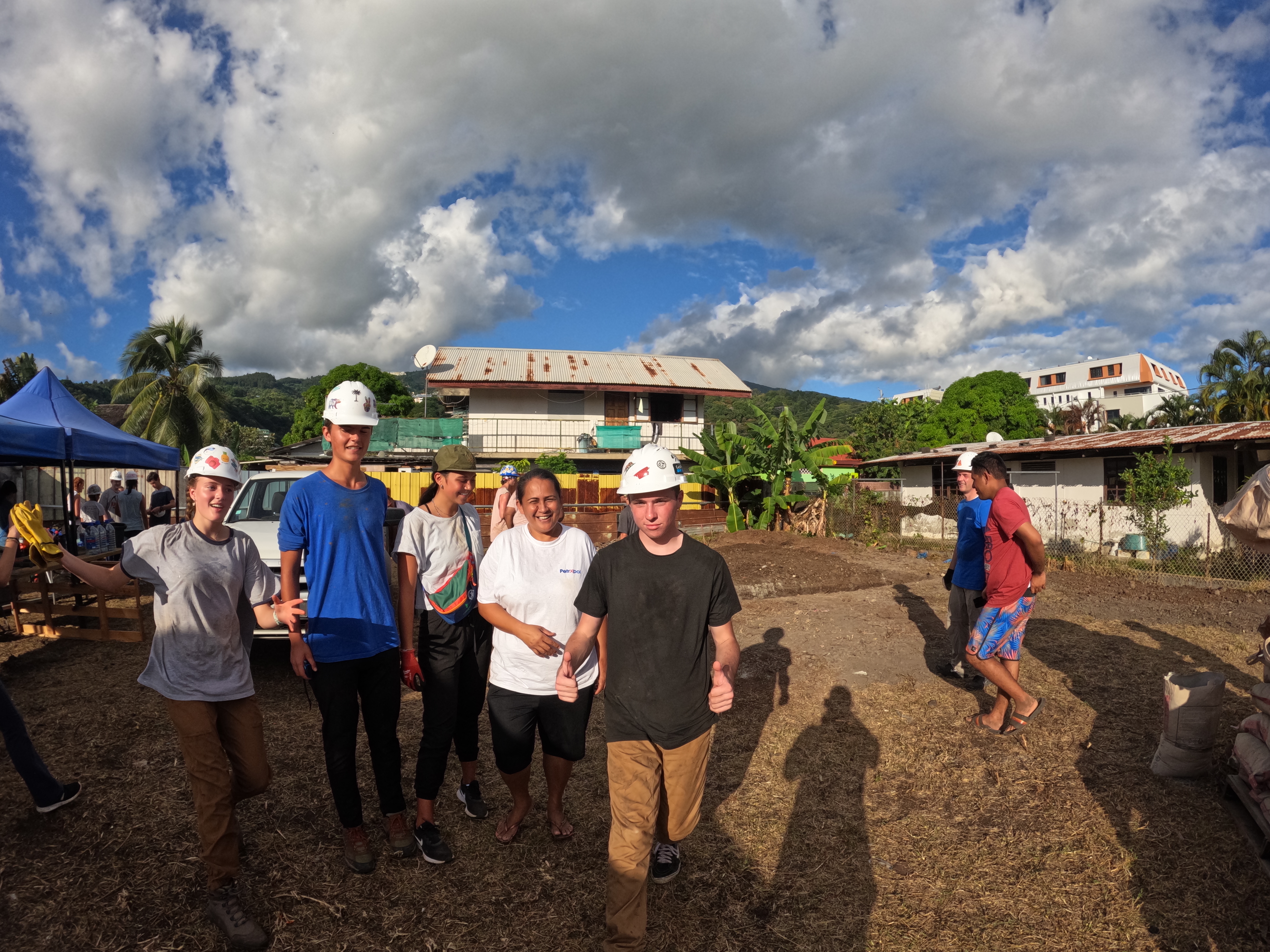 2022 Tahiti Taravao HXP - Day 6 (1st Day at the Work Site, Clearing the Land to Build a House for Tiana, Digging the Foundation & Footings, Purple Worms & Centipedes,Swimming in the Reef, Activity and Dinner with the Vaihiria Ward, Double Dragon)